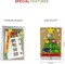 4E's Novelty Christmas Card Making Craft Kit for Kids & Adults, 12 Pack DIY Handmade Holiday Greeting Cards with Envelopes, Foam Stickers & Supplies, Christmas Party Craft Activity Set